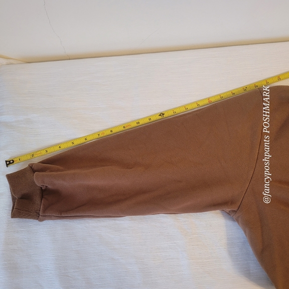 MZJ Paris Oversized unisex mock neck tunic top dress smock sweatshirt - Picture 7 of 12